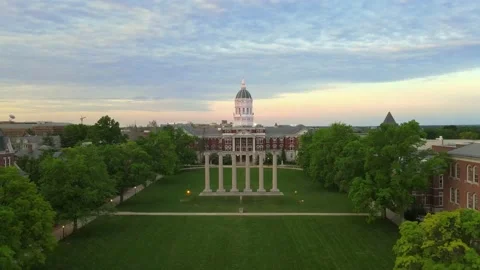 University of Missouri - Jessie Hall - Memorial Union Stock Footage