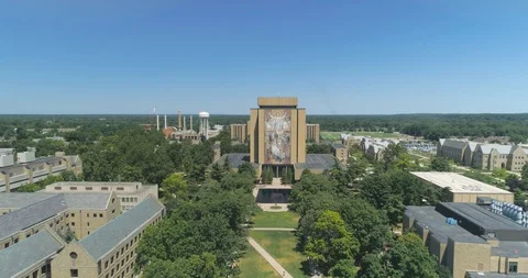 University of Notre Dame Aerial Stock Footage