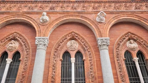 "University statale building" Milan Stock Footage