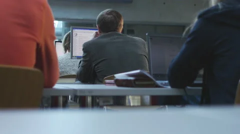 University study room 4K Video stock 46992170