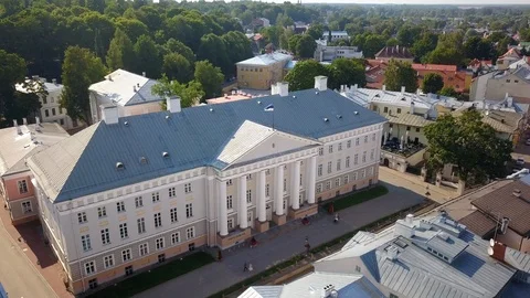 University of Tartu in summer Stock Footage