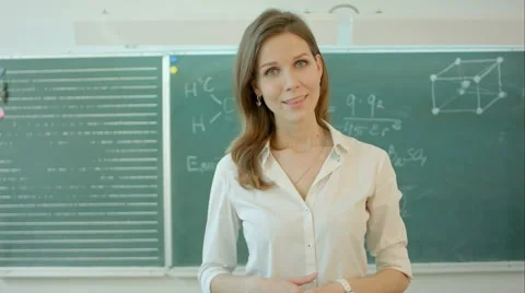 University teacher talking into the camera Stockbeeldmateriaal 65780294