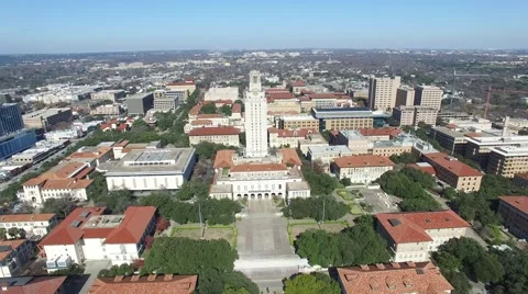 University of Texas Austin fourty Acres Aerial Stock Footage 59069051