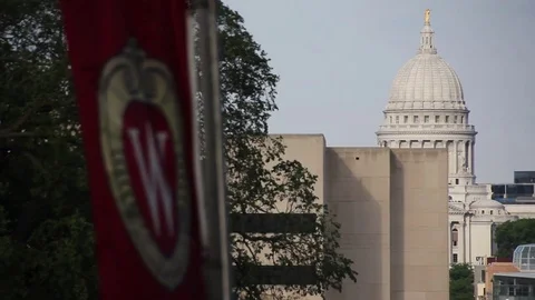 University of Wisconsin, Capitol Building - 2 Stock Footage