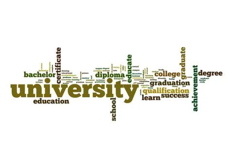 University word cloud Stock Illustration
