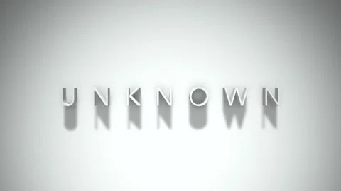 Unknown 3D title animation with shadows on a white background Stock Footage 297510911