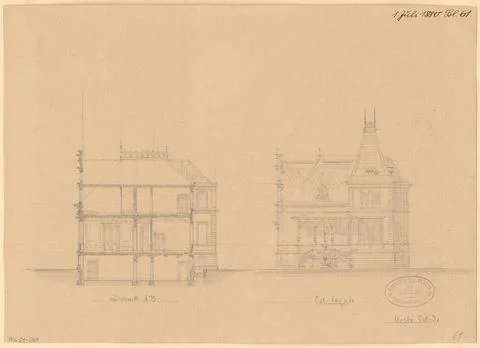 Unknown architect, residential building in Eberswalde. Monthly competition... Fotos de archivo