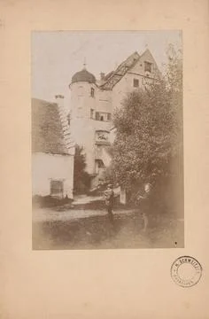 Unknown architect, unknown object (without date): Two drawing men in front... Foto stock