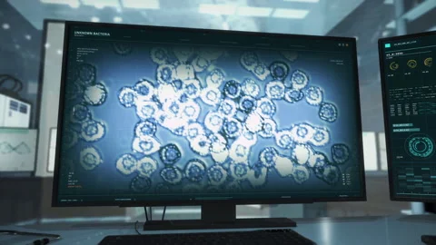 Unknown Bacteria Cell Analysis Used In A Biological Science Experiment Stock Footage 162823287