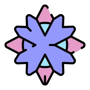 Unknown bacterium icon color outline vector Stock Illustration