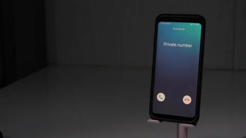Unknown Caller On Cellphone, Cricket Wireless Vídeo Stock 219415392
