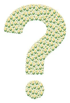 Unknown Composition of Corn Icons 스톡 일러스트