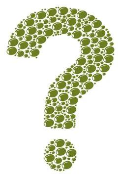 Unknown Composition of Olive Icons 스톡 일러스트