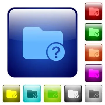 Unknown directory color square buttons イラスト素材