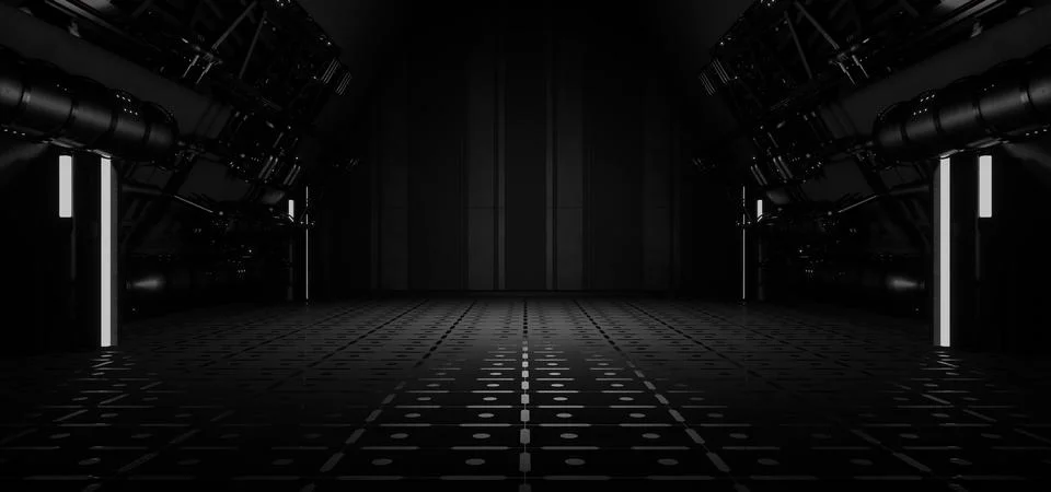 Unknown Engine Room Laboratory Light Grey Colors Abstract Background Wallpape Иллюстрация