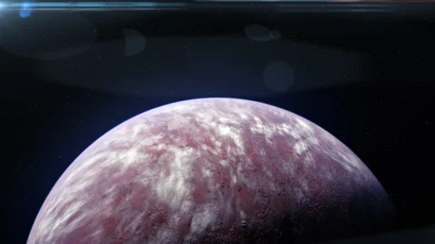 Unknown exoplanet in deep space. Stock Footage 267465570