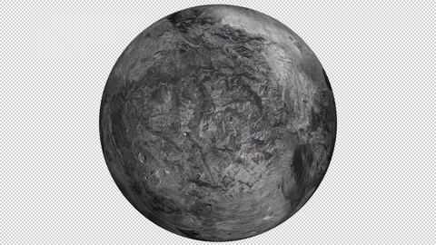 Unknown Fictional Grey Planet Stock Footage 248365427