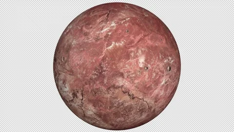 Unknown Fictional Red Planet Stock Footage 248366198