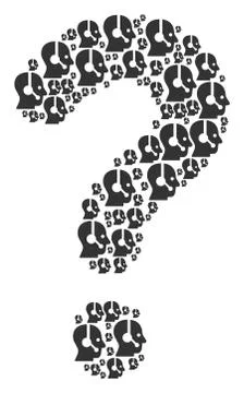 Unknown Figure of Operator Icons 스톡 일러스트