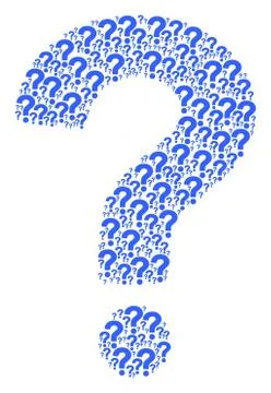 Unknown Figure of Question Icons Illustrazione stock