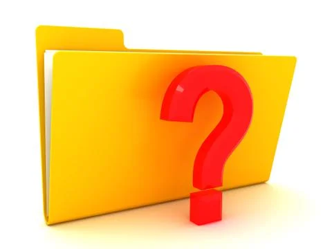 Unknown folder found Stock Illustration