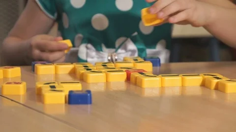 Unknown girl playing in designer 動画素材 84074618