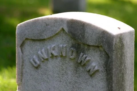 Unknown Headstone at Arlington Stock Photos