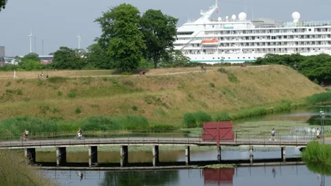 Unknown Location - February 8, 2026: Idyllic View of Copenhagen's Kastellet with Stock Footage 328480574