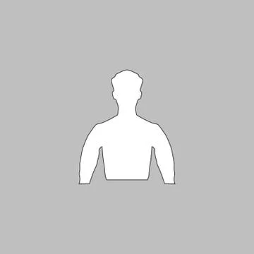 Unknown male computer symbol Illustrazione stock