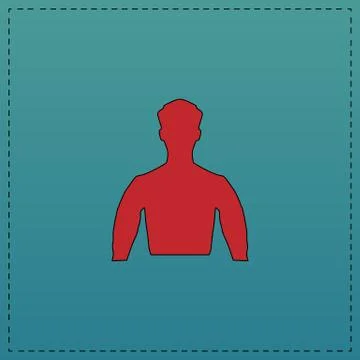 Unknown male computer symbol 스톡 일러스트