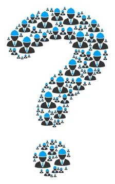 Unknown Mosaic of Engineer Icons Illustrazione stock