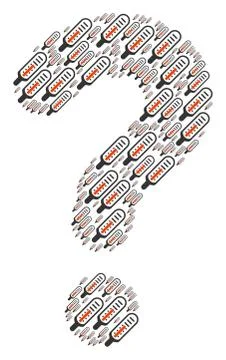 Unknown Mosaic of Thermometer Icons 스톡 일러스트
