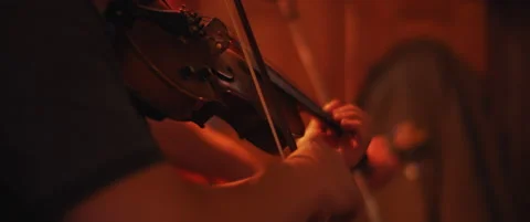 An unknown musician playing violin Stock Footage 150835158