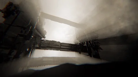 Unknown object on planet Stock Footage 73011171