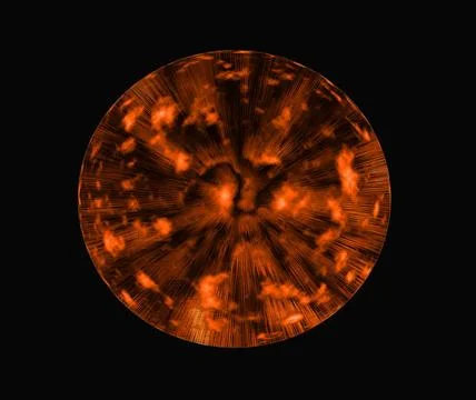 Unknown planet on a dark blue background Unknown fiery planet on a dark ba... Stock Photos