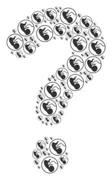 Unknown Shape of Prenatal Icons イラスト素材