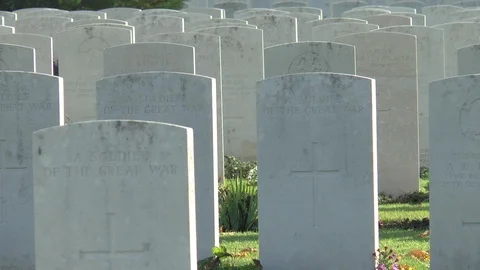 Unknown Soldier War Graves Stock Footage 99555949