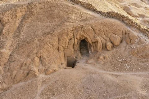Unknown tombs in the queens valley at Karnak Stock Photos