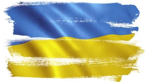 Unkraine Flag - Kiev Stock Illustration