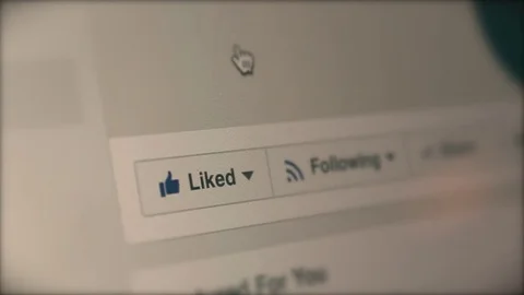 Unlike Facebook page Stock Footage 71717064