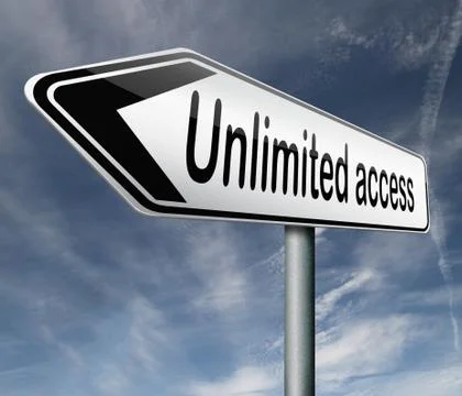 Unlimited access Illustrazione stock