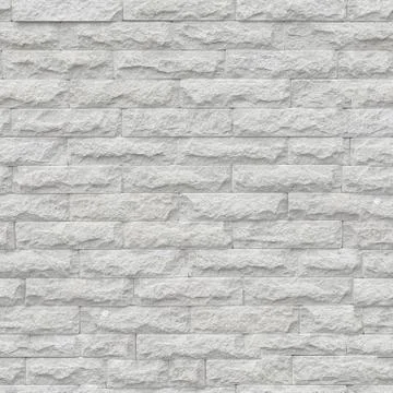 Unlimited endless seamless pattern of the white brick wall Foto stock