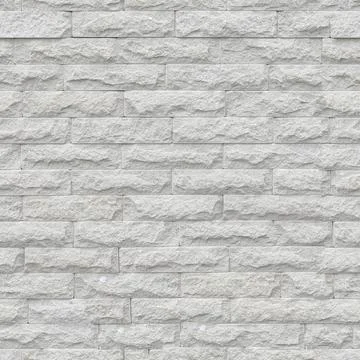 Unlimited endless seamless pattern of the white brick wall Foto stock