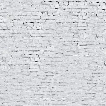 Unlimited endless seamless pattern of the white brick wall Foto stock