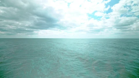 Unlimited view of the ocean. Stock Footage 134633864