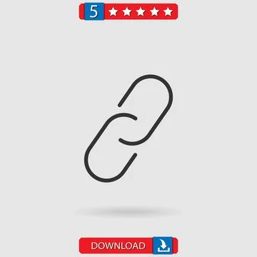 Unlink vector icon Illustrazione stock