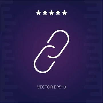 Unlink vector icon Illustrazione stock