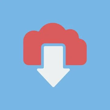 Unload icon from the cloud 스톡 일러스트