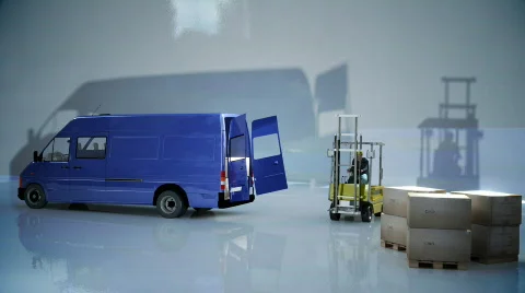 Unload van Stock Footage 773074