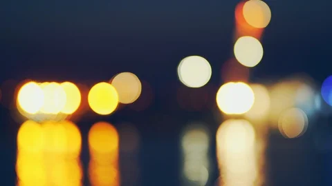 Unloading and loading in the evening seaport against the sunset. Large cranes Stock Footage 91596284